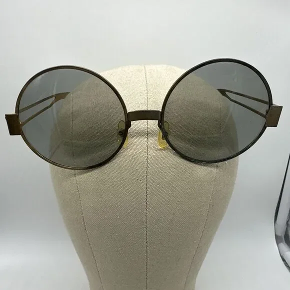 Oleg Cassini Cool Ray Polaroid 340 Round Gold Sunglasses  display picture 1